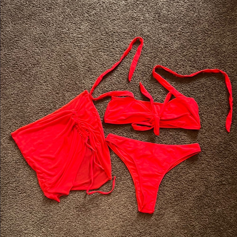 SHEIN Red Bikini Set